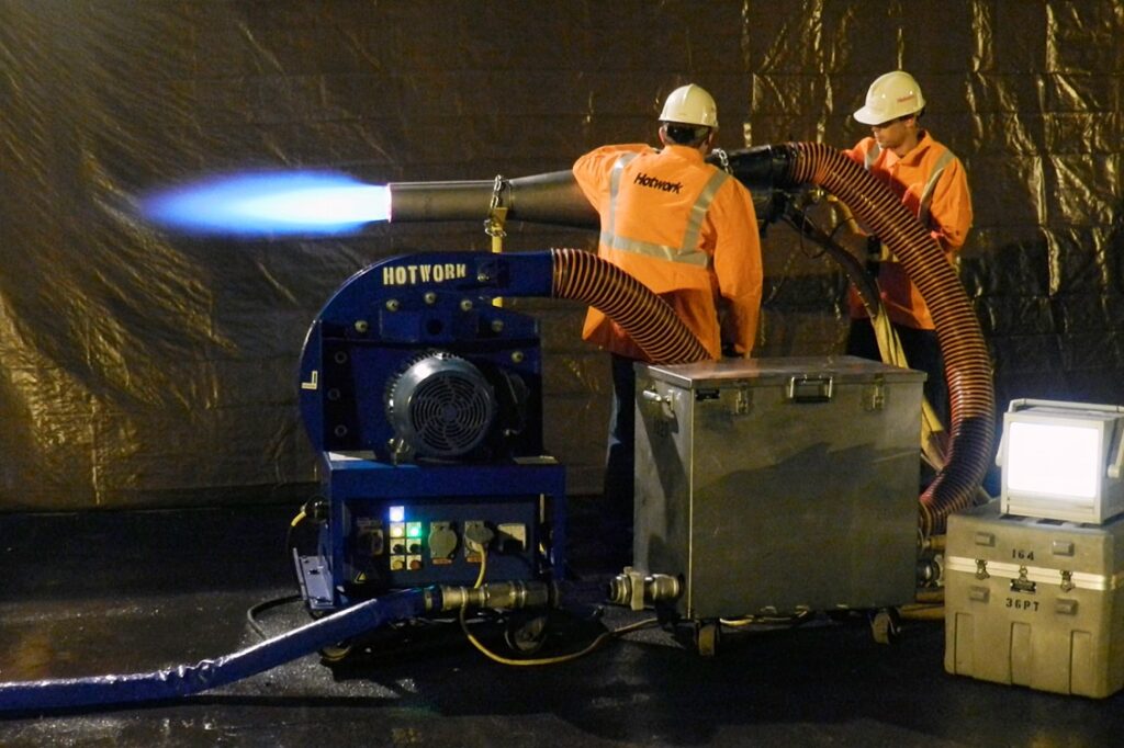 furnace heatup technician training session