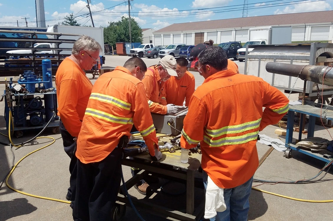 refractory dryout and heatup experts performing furnace startup