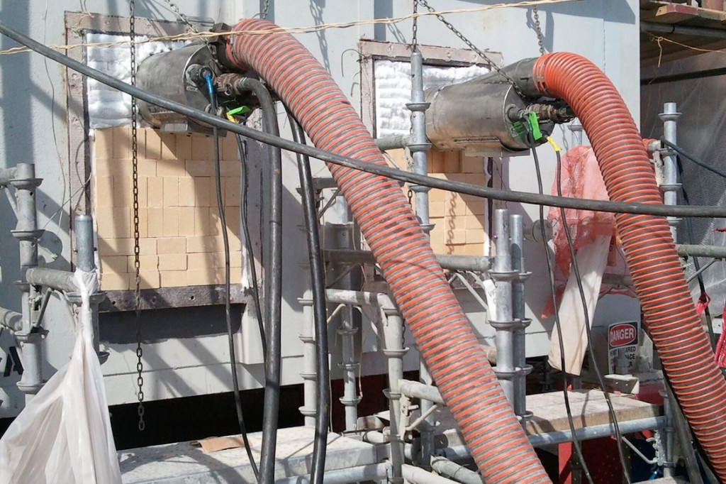 HRSG boiler refractory heatup process